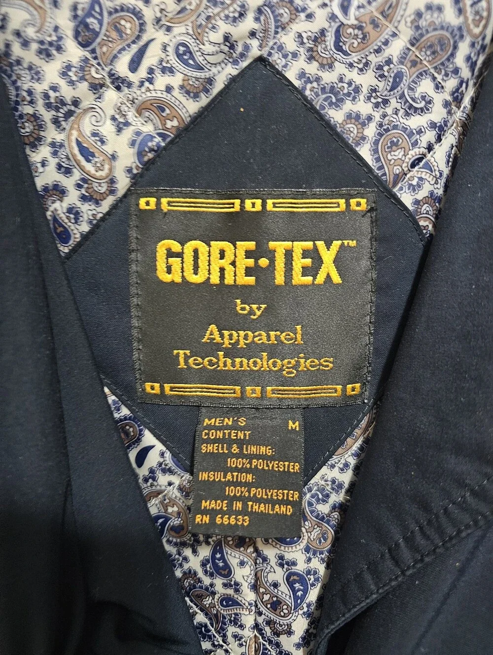 Gore-Tex B6 Apparel Technologies Vintage Long Trench Coat Black Removable Lining